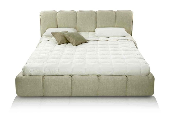 Кровать Nido 200х200 бежевого цвета с подъемным меxанизмом - купить Кровати для спальни по цене 214600.0