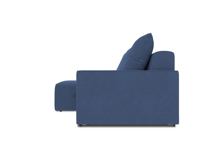 Угловой диван-кровать левый Bronks синего цвета - лучшие Угловые диваны в INMYROOM
