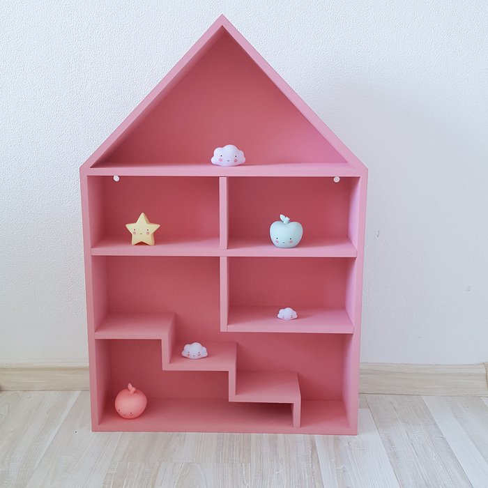 Кукольный домик Milan розовый (старый цвет, дырки под крепления на стену)