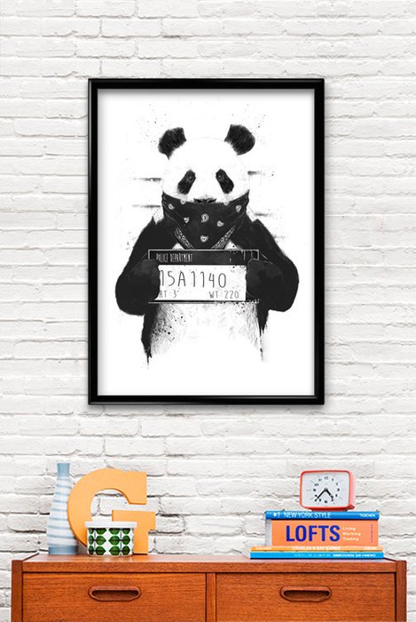 Принт «Bad panda» by Balazs Solti - купить Принты по цене 1290.0