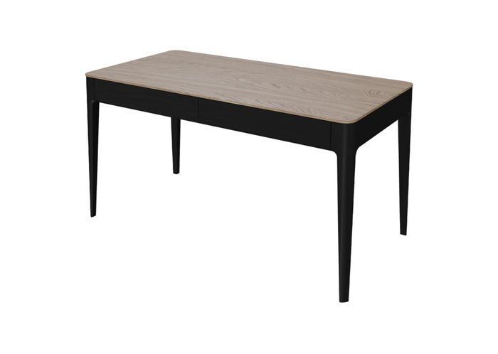 Стол письменный Type 70х140 бежево-черного цвета - лучшие Письменные столы в INMYROOM
