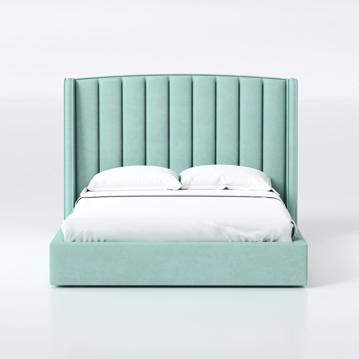 Кровать Lambro 180х200 бирюзового цвета с подъемным механизмом - купить Кровати для спальни по цене 63600.0