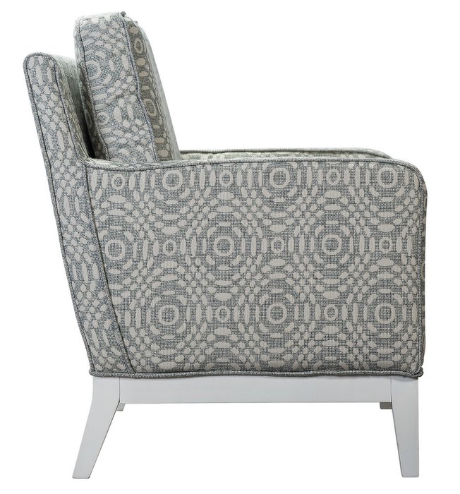 Кресло Херши Графика серого цвета - лучшие Интерьерные кресла в INMYROOM