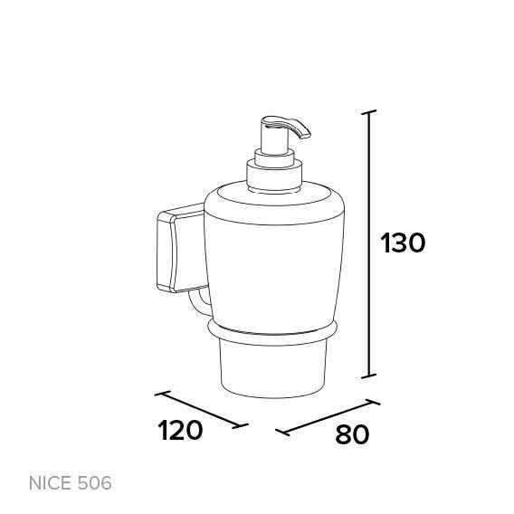 Дозатор для жидкого мыла подвесной NICE KOIN - купить Диспенсеры для мыла по цене 2341.0