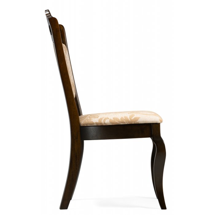 Стул Demer cappuccino A2 из ткани и массива гевеи - лучшие Обеденные стулья в INMYROOM