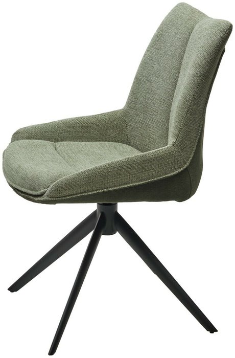 Стул Oskar вращающийся темно-зеленого цвета - лучшие Обеденные стулья в INMYROOM
