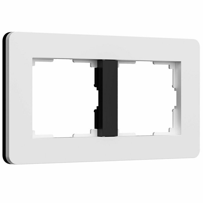 W0023068/ Рамка на 2 поста Split (белый/черный, soft-touch) W0023068 Split белый/черный, soft-touch W0023068/ Рамка на 2 поста Split (белый/черный, soft-touch) W0023068 Split белый/черный, soft-touch
