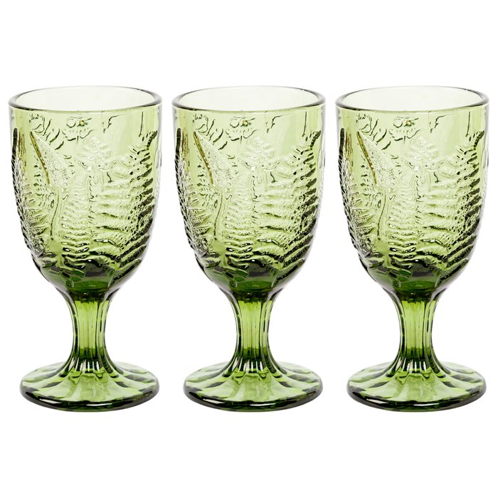Набор из шести бокалов Эльза зеленого цвета - купить Бокалы и стаканы по цене 3700.0