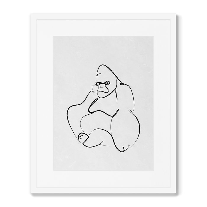 Набор из 2-х репродукций картин в раме Gorilla and Rhino - лучшие Картины в INMYROOM