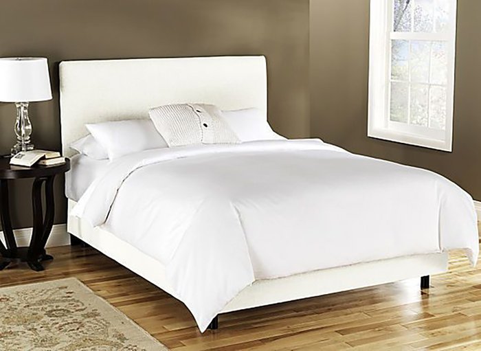 Кровать Frank Platform White белого цвета 160х200 - купить Кровати для спальни по цене 56000.0