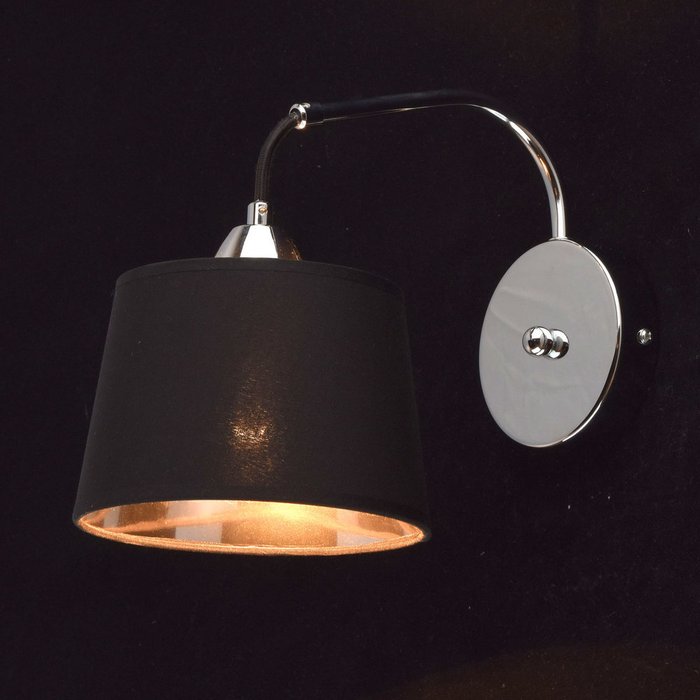 Бра Лацио с черным плафоном - купить Бра и настенные светильники по цене 3580.0