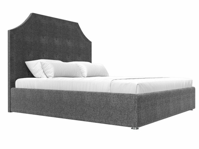 Кровать Кантри 160х200 серого цвета с подъемным механизмом - лучшие Кровати для спальни в INMYROOM