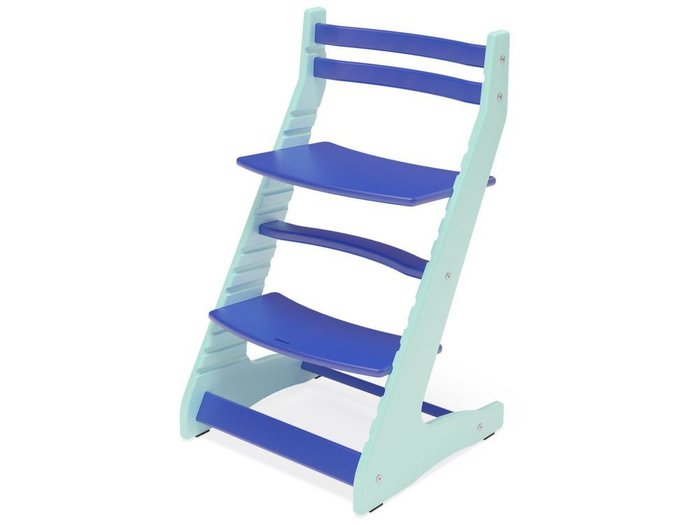 Растущий регулируемый стул Вырастайка бирюзово-синего цвета