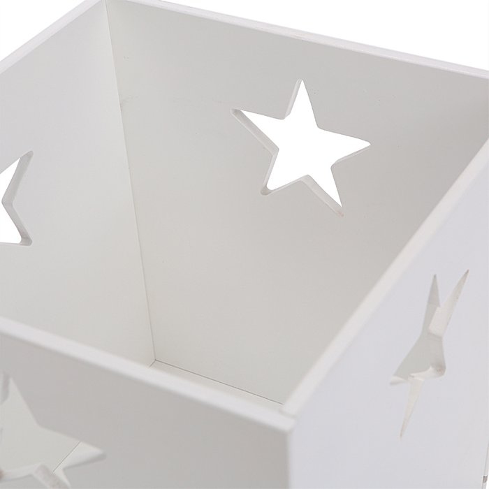 Деревянный ящик для игрушек, белый со звездочкой - купить Декоративные коробки по цене 1190.0