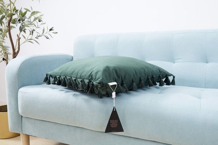 Наволочка Несси 45х45 зеленого цвета - купить Чехлы для подушек по цене 1600.0