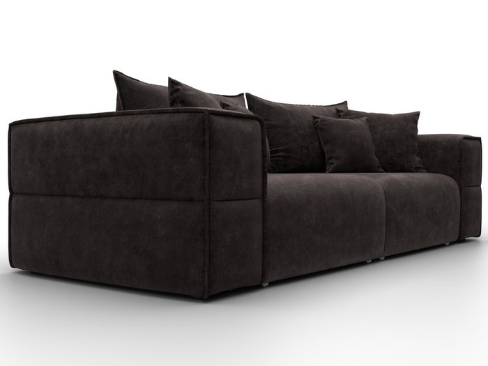 Диван-кровать Лига-058 темно-коричневого цвета - лучшие Прямые диваны в INMYROOM Диван-кровать Лига-058 темно-коричневого цвета - лучшие Прямые диваны в INMYROOM