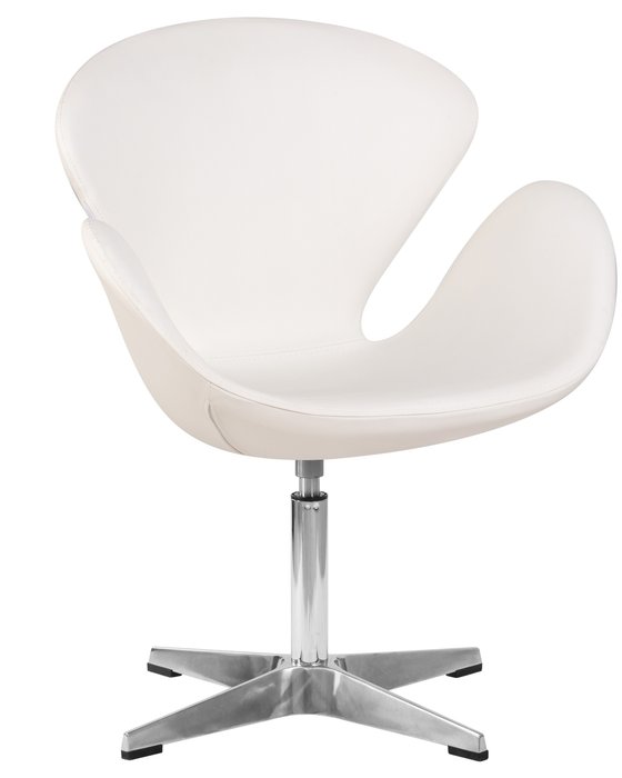 Кресло дизайнерское Swan белого цвета