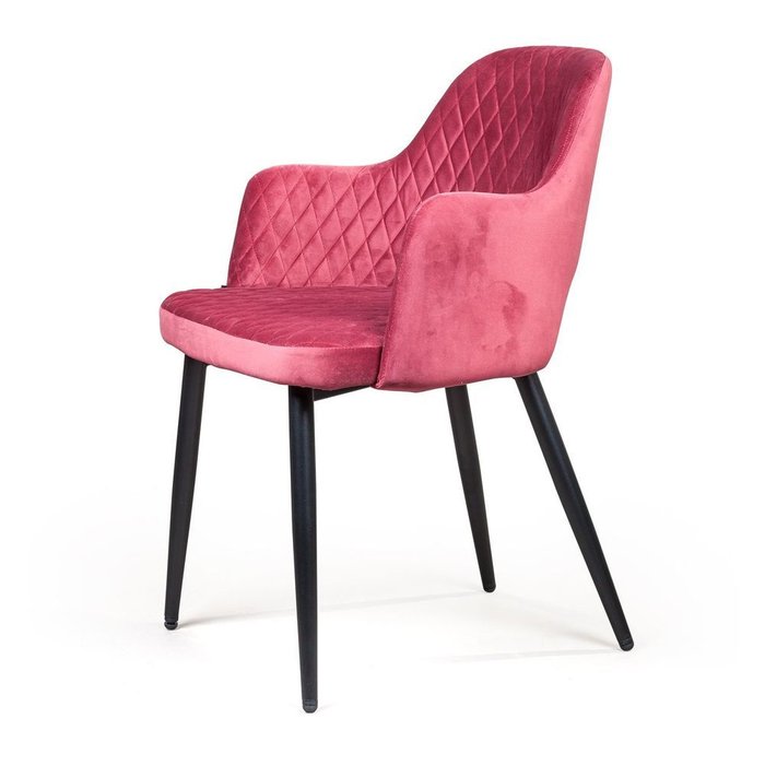 Стул с подлокотниками William винно-красного цвета - лучшие Обеденные стулья в INMYROOM