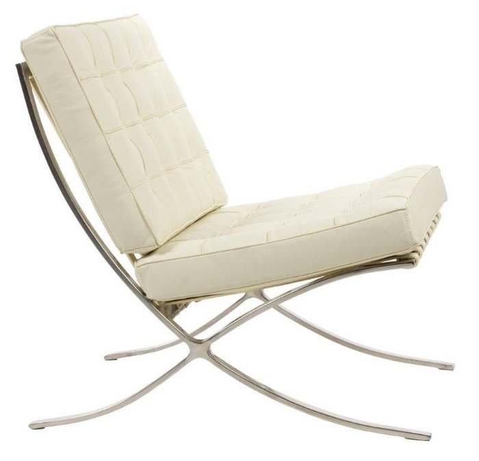 Кресло Barcelona Chair Cream Premium  - купить Интерьерные кресла по цене 63750.0