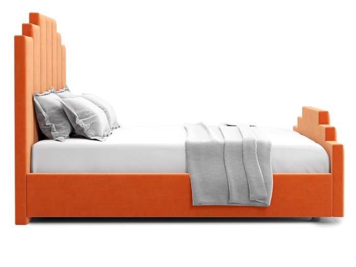 Кровать Velino 180х200 оранжевого цвета с подъемным механизмом - лучшие Кровати для спальни в INMYROOM