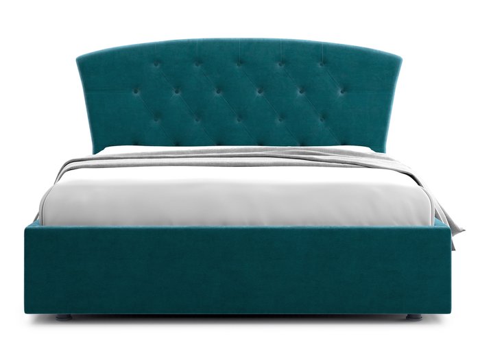 Кровать Premo 140х200 сине-зеленого цвета с подъемным механизмом - купить Кровати для спальни по цене 42100.0