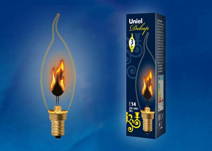 Ретро-лампа IL-N-CW35-3/RED-FLAME/E14/CL - купить Лампочки по цене 112.0 Ретро-лампа IL-N-CW35-3/RED-FLAME/E14/CL - купить Лампочки по цене 112.0