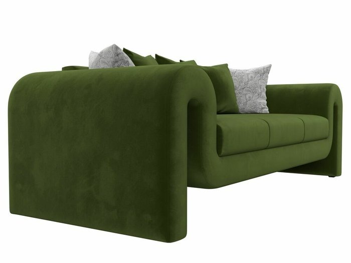 Прямой диван Волна зеленого цвета - лучшие Прямые диваны в INMYROOM