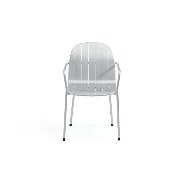 Кресло для столовой садовое из алюминия Kotanne серого цвета - купить Садовые стулья по цене 46970.0