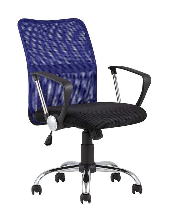 Кресло офисное Top Chairs Junior синего цвета