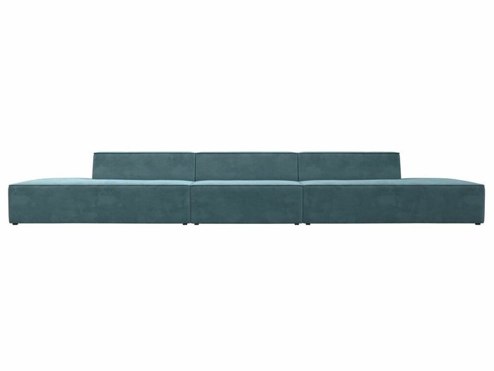 Прямой модульный диван Монс Лонг бирюзового цвета - купить Прямые диваны по цене 75999.0