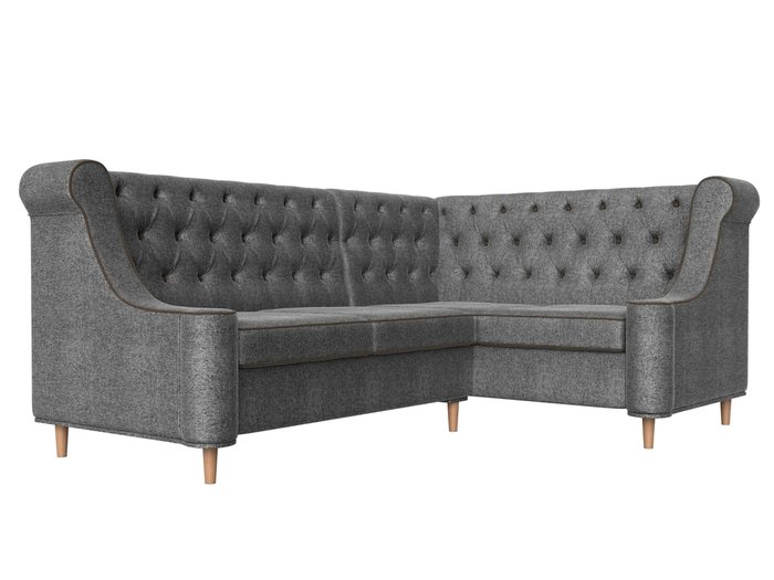 Угловой диван Бронкс серого цвета правый угол - лучшие Угловые диваны в INMYROOM