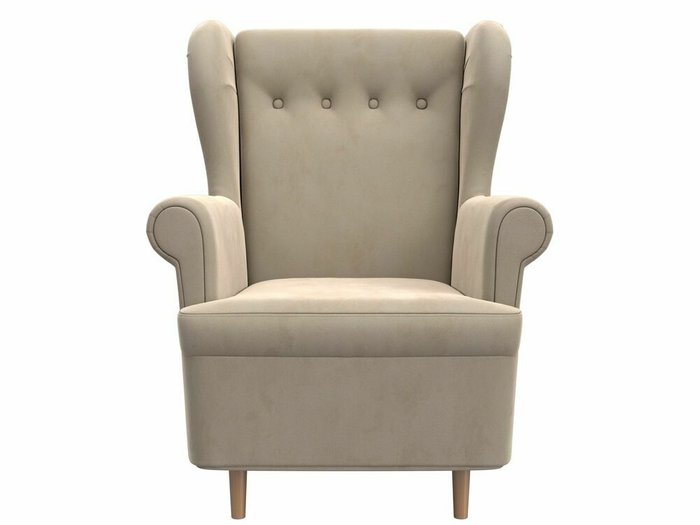 Кресло Торин бежевого цвета - купить Интерьерные кресла по цене 26999.0