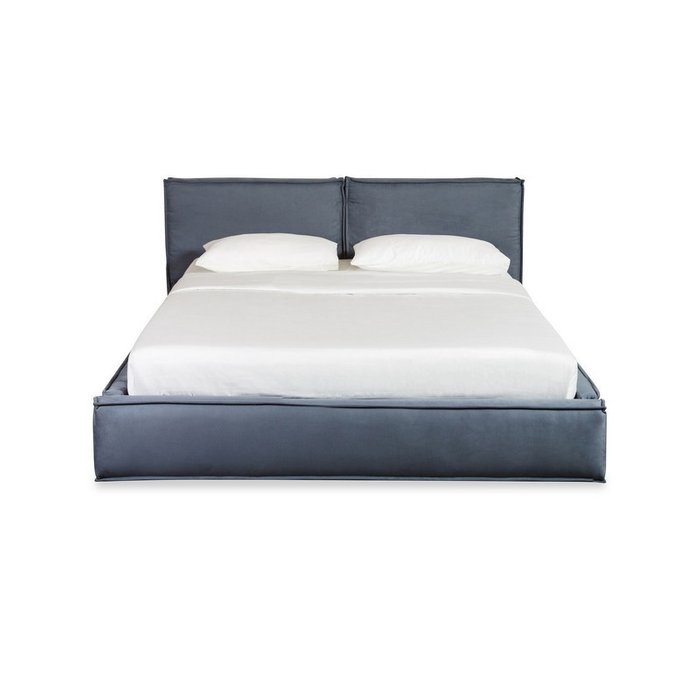 Кровать Alita 160х200 серого цвета с подъемным механизмом - купить Кровати для спальни по цене 149800.0
