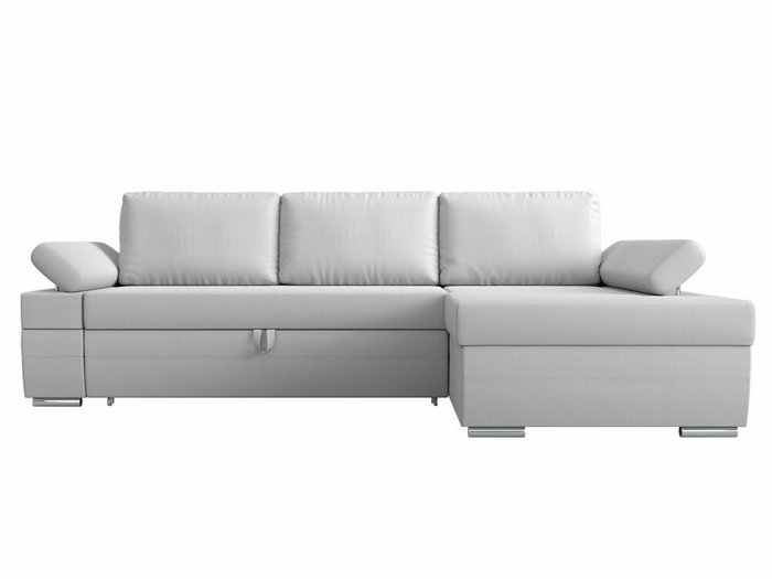 Угловой диван-кровать Канкун белого цвета правый угол (экокожа) - купить Угловые диваны по цене 69999.0