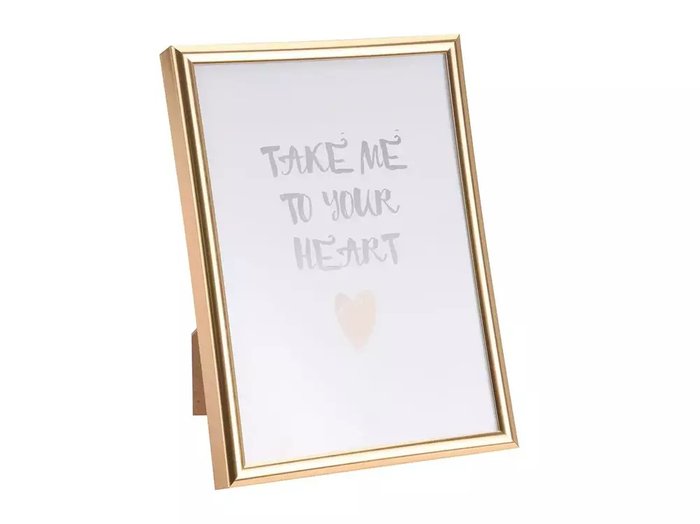 Фоторамка Heart in Gold 13х18 золотого цвета 
