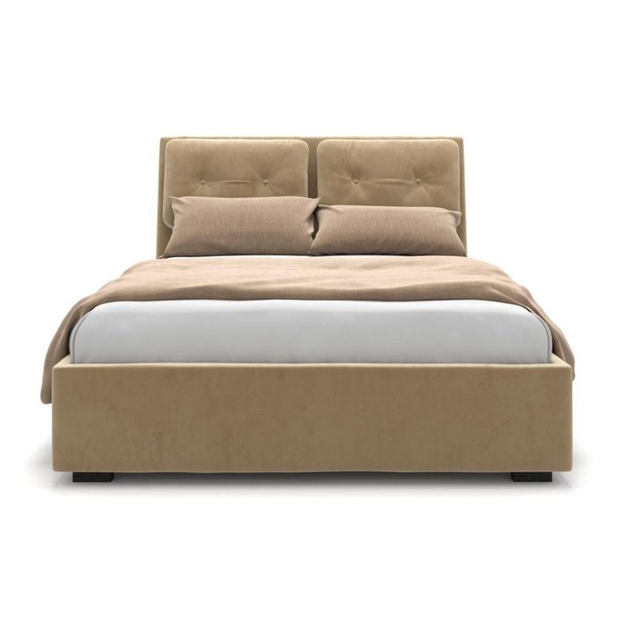 Кровать Freya с подъемным механизмом  светло-коричневая 200х200 - купить Кровати для спальни по цене 97900.0