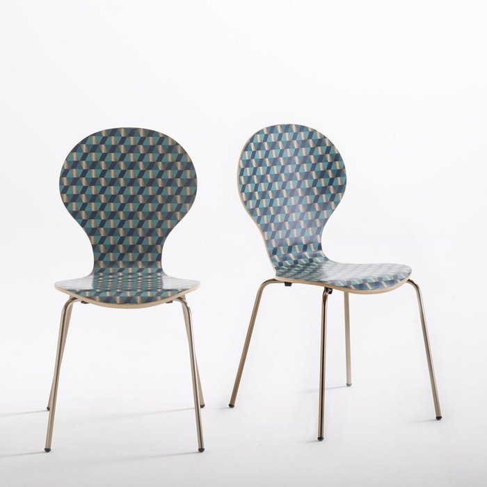 Комплект из двух стульев Watford с набивным рисунком