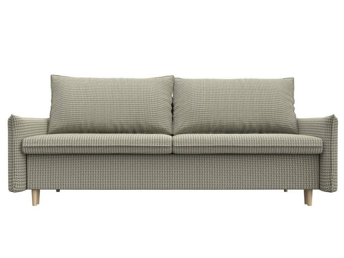 Прямой диван-кровать Хьюстон серо-бежевого цвета - купить Прямые диваны по цене 52999.0