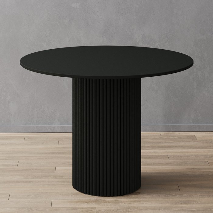 Обеденный стол Trubis Wood L 100 черного цвета - лучшие Обеденные столы в INMYROOM