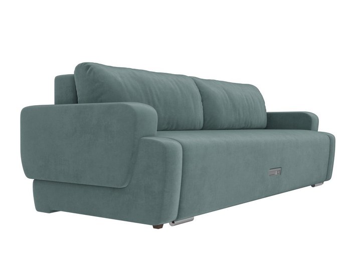 Прямой диван-кровать Ника бирюзового цвета - лучшие Прямые диваны в INMYROOM