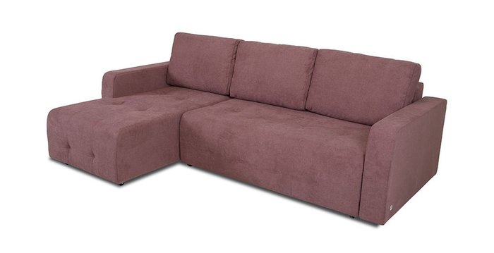 Угловой диван-кровать Хэнк светло-красного цвета - купить Угловые диваны по цене 57732.0