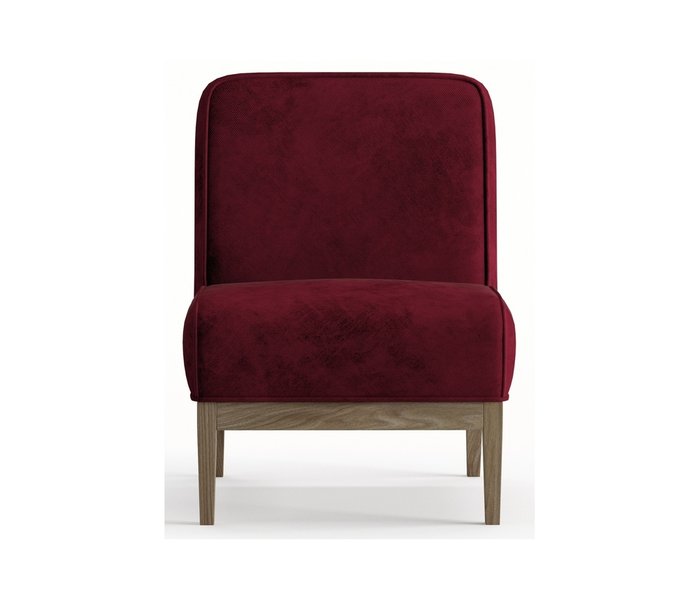 Кресло из велюра Арагорн бордового цвета - купить Интерьерные кресла по цене 16490.0
