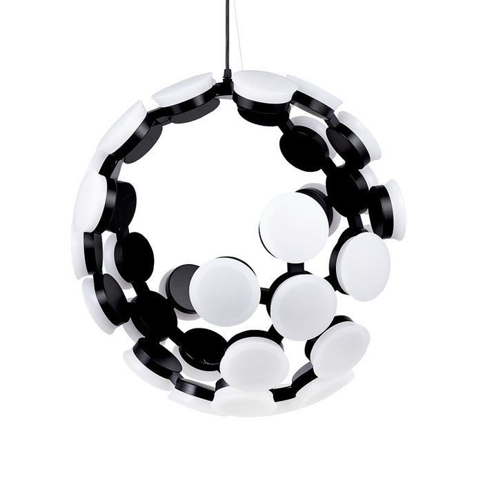 Подвесная люстра Proxima черно-белого цвета - купить Подвесные люстры по цене 46500.0