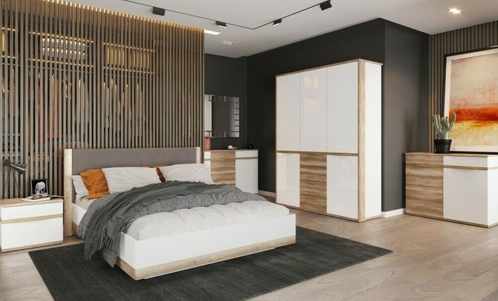 Кровать с подъемным механизмом Николь 160х200 коричневого цвета - купить Кровати для спальни по цене 40455.0
