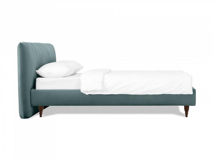 Кровать Queen Anastasia L 160х200 сине-серого цвета - лучшие Кровати для спальни в INMYROOM