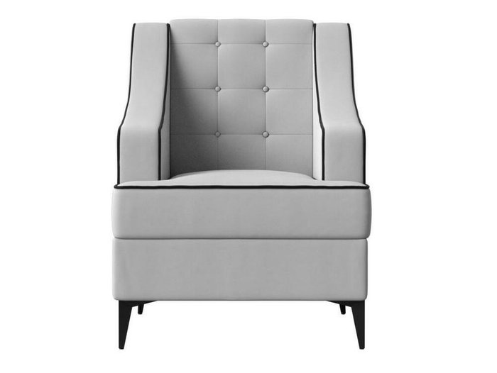 Кресло Марк белого цвета (экокожа) - купить Интерьерные кресла по цене 25999.0