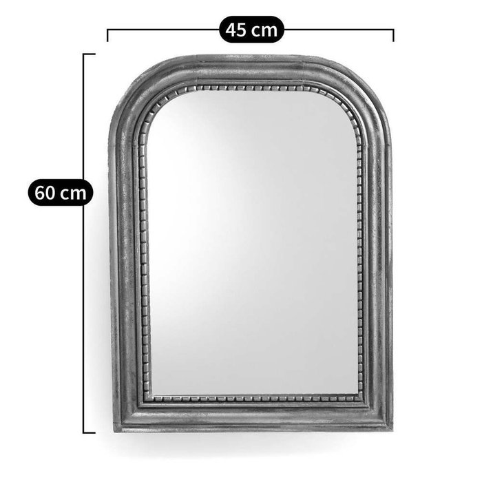 Настенное зеркало Afsan 45х60 черного цвета - лучшие Настенные зеркала в INMYROOM
