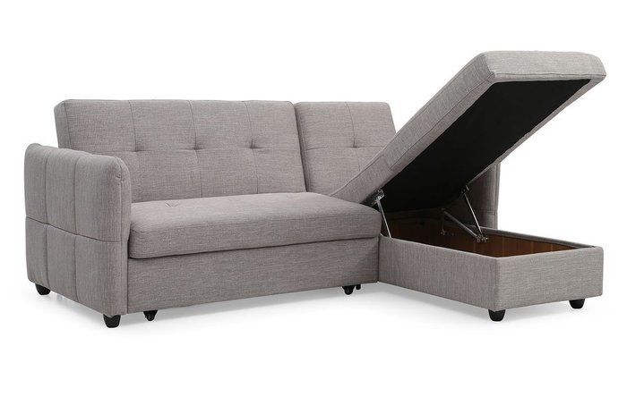 Угловой диван-кровать Rotterdam серого цвета - лучшие Угловые диваны в INMYROOM