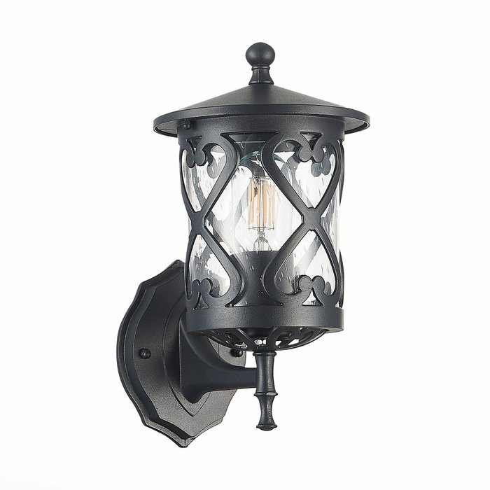 Светильник уличный настенный Lorne черного цвета - купить Настенные уличные светильники по цене 2400.0
