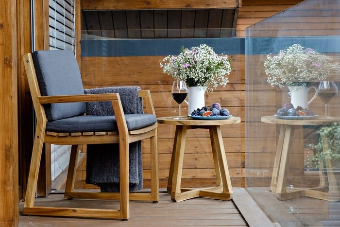 Кофейный стол Roun бежевого цвета - купить Садовые столы по цене 19890 Кофейный стол Roun бежевого цвета - купить Садовые столы по цене 19890